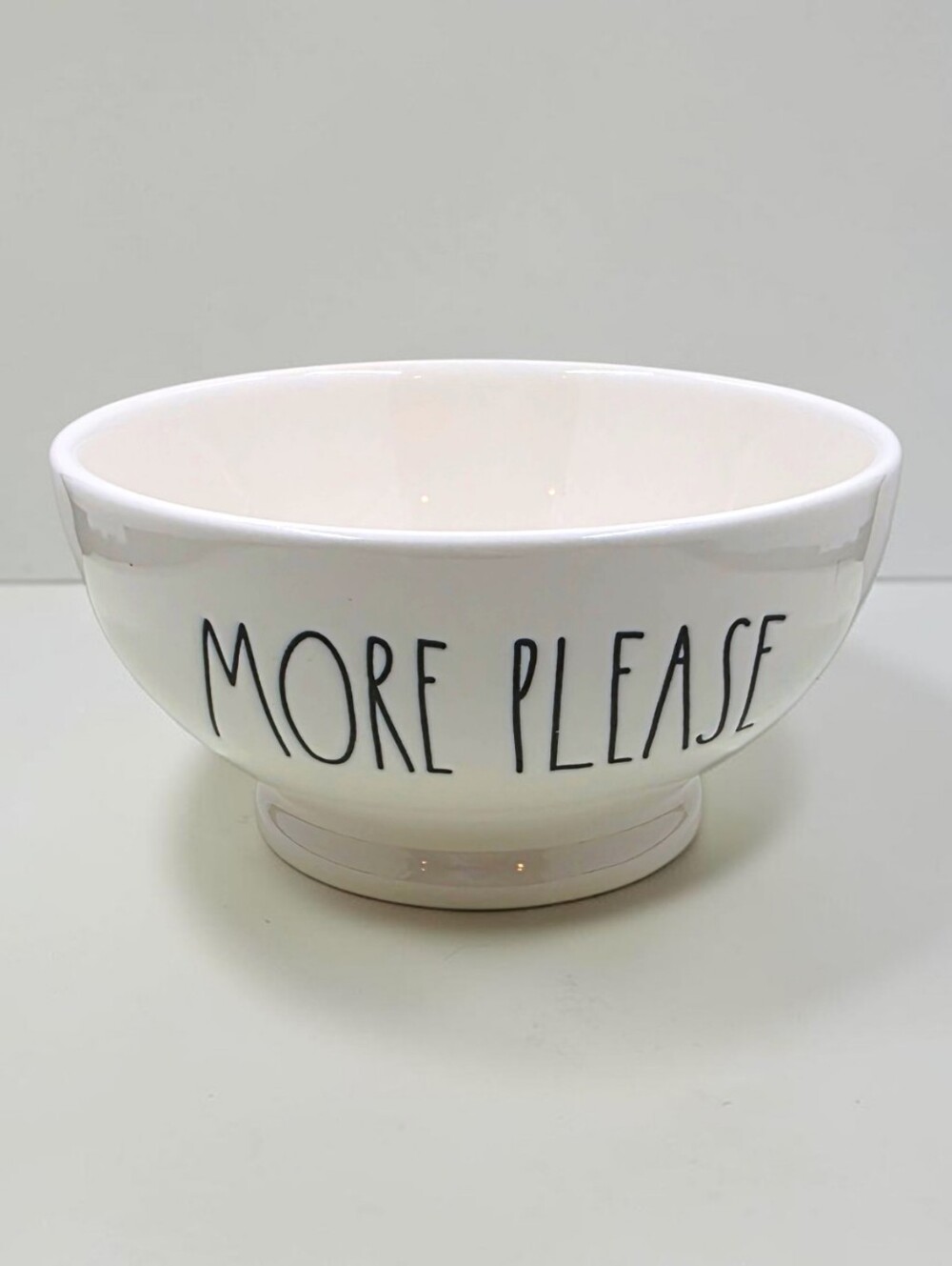 Magenta Rae Dunn MORE PLEASE All Purpose Bowl Artisan Collection Ceramic